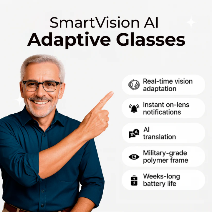SmartVision™ AI-Powered Adaptive Glasses